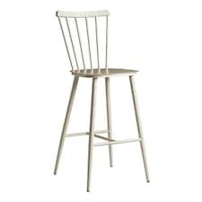 Spindle Bar Stool - White - Alu Frame White
