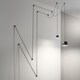 image 2 of Tall 1 Light Dome Ceiling Pendant Light Black