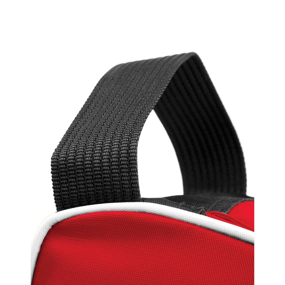 image 1 of Quadra Teamwear Shoe Bag - Black/Classic Red/White - One Size Black | One Size