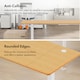 image 6 of Vonhaus Light Wood Maple Effect Electric Standing Desk 140x60cm