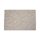 image 3 of Outdoor Plastic Rug Wool-Look Anti-Slip Durable Garden Patio Conservatory Carpet Mat - Beige Leaf | Brown | Beige