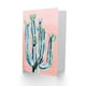 image 2 of Greeting Card Desert Cactus Pastel Colour Pink Teal Watercolour