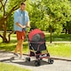 image 7 of PawHut 3 In 1 Pet Stroller, Detachable Dog Cat Travel Carriage - Red
