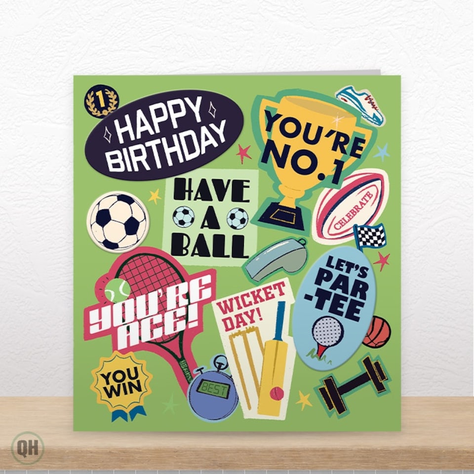image 1 of Have A Ball! - Cute Sports Birthday Card