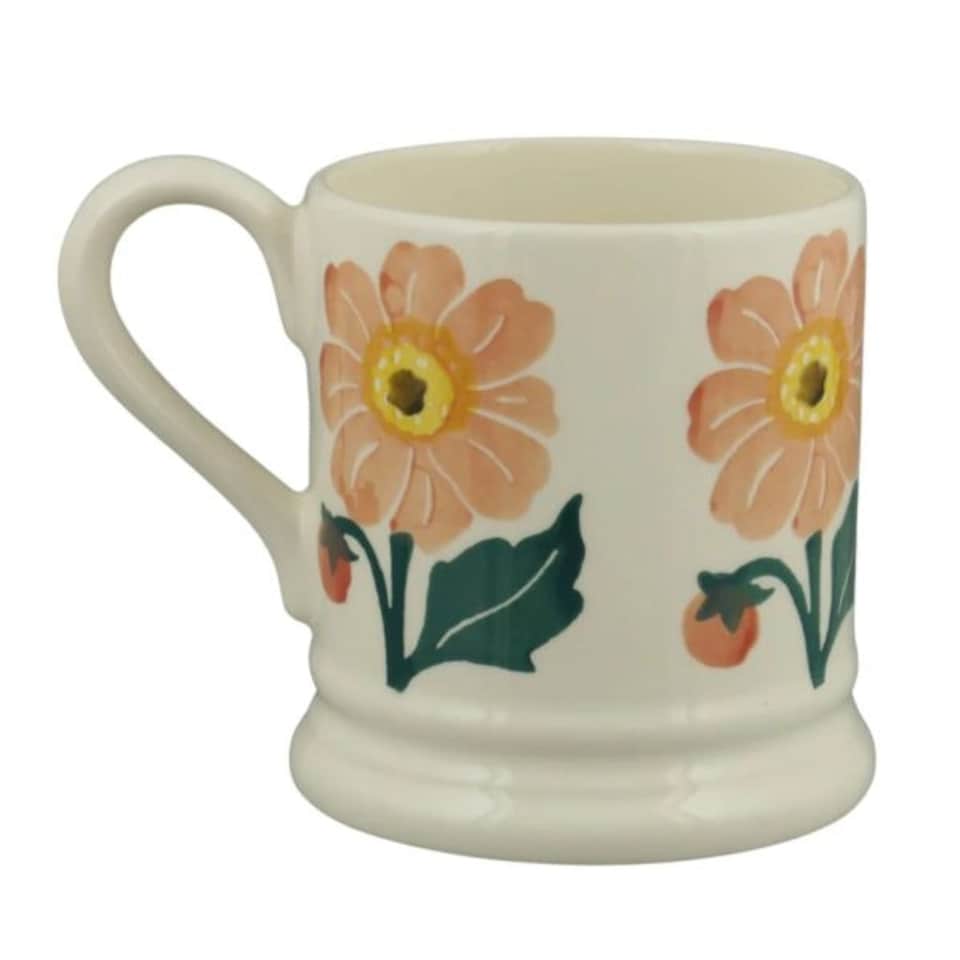 image 1 of Mug: 1 x 300ml Emma Bridgewater Dahlia Half Pint Mug, Ceramic White