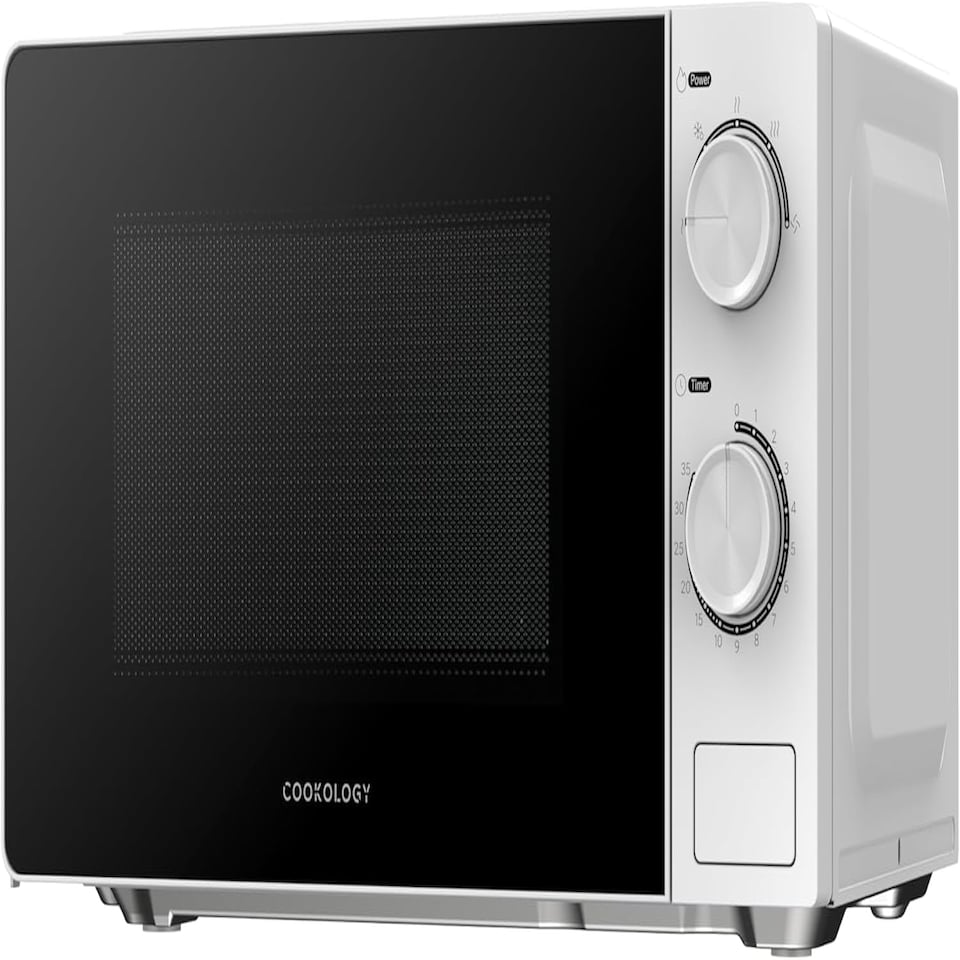 image 1 of 20L Freestanding Microwave Oven with Mechanical Controls 700W - White