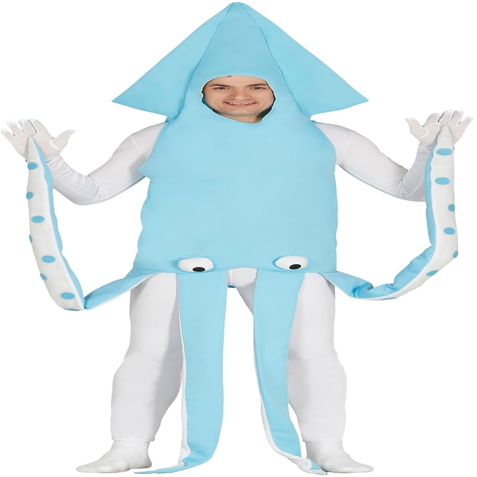 image 1 of Fancy Dress Adult Squid Costume - S