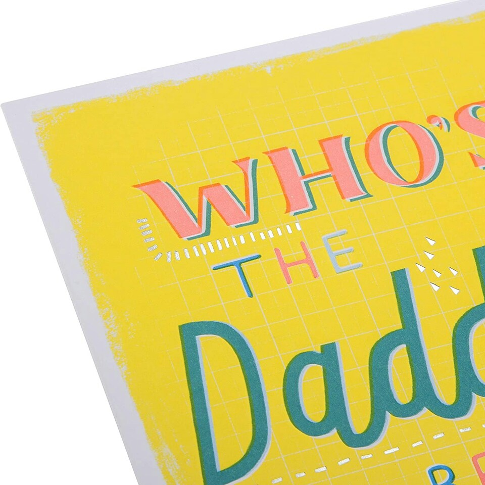 image 1 of Daddy-to-Be Neon Inks and Foil Details Design Greeting Card