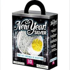 Silver New Year Party Kit for 10