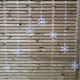 image 5 of 1.2m Battery Operated Snowflake Curtain Christmas Lights with 147 White LEDs