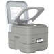 image 1 of HOMCOM 10L Portable Travel Toilet Outdoor Camping with 2 Detachable Tanks Grey