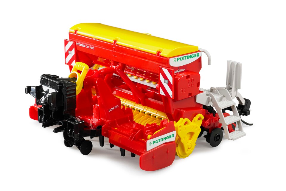 image 1 of Bruder Pottinger Vitasem 302 ADD harrow-mounted seed drill Detailed Vehicle & Playset Model