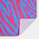 image 5 of OHS Print Beach Towel Bath Travel Quick Dry Microfibre Absorbent | Multi | Pink/Blue Zebra | One size