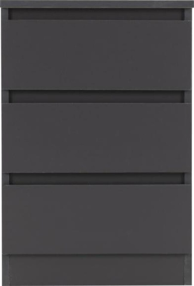 image 1 of Pair of Malvern 3 Drawer Bedside Tables | Grey | 2