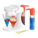 image 1 of Neo White Ice Snow Cone Slushie Slushy Slush Cold Shaver Maker Ice Scraper Drinks Cocktail Machine Electric Crusher Dispenser with 4 Straws & 4 Cups