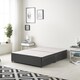 image 3 of Astoria Divan Bed Base with 2 Drawers & 30 Inch Diamante Headboard in Tweed Fabric | Grey | Charcoal | Small Double