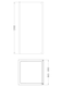 image 2 of Contemporary Shower Enclosure 8mm Glass Side Panel, 900mm, Chrome | Silver | Chrome | 1