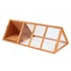 image 9 of Wooden Outdoor Triangle Rabbit Guinea Pig Pet Hutch Run Cage