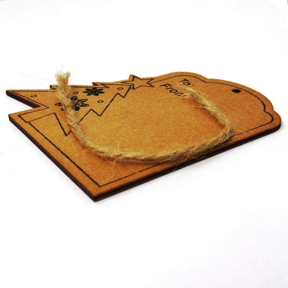image 1 of Christmas Tree design Wooden Tags by Icon Craft