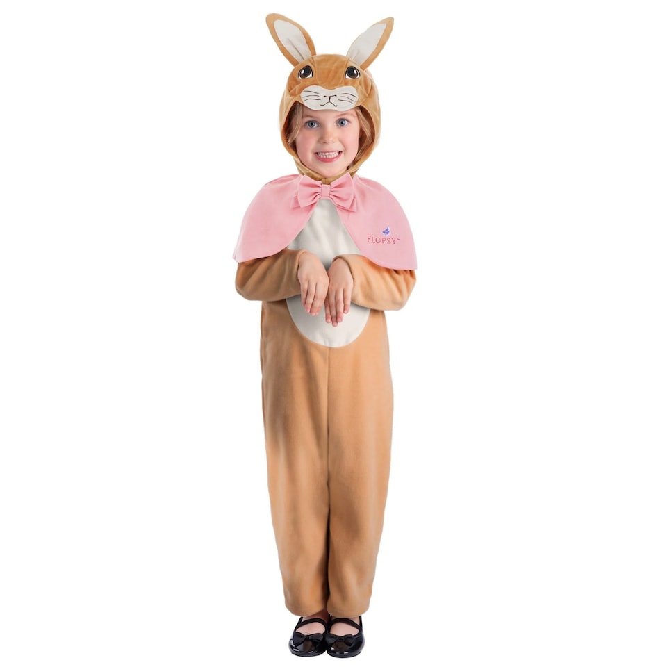 image 1 of Peter Rabbit Childrens/Kids Flopsy Classic Costume | Brown | Brown/White/Pink | 1-2 years | 1