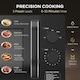 image 3 of HOMCOM 23L Solo Manual Microwave Oven with 5 Levels, Timer, Black