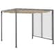 image 1 of Outsunny 2.8 x 3m Metal Outdoor Pergola with Retractable Roof, Outdoor Gazebo Canopy Shelter with Grommet Holes for Garden, Patio, Lawn, Beige