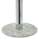image 3 of Interiors by Premier Elegant Design Chrome Large Toilet Roll Holder, Stable Toilet Holder, Sturdy Roll Holder With Marble Base