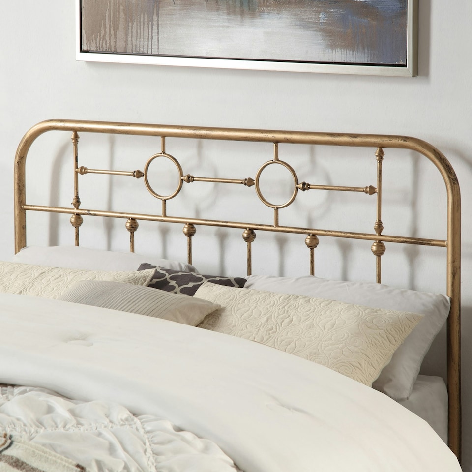 image 1 of Ware Victorian Industrial Design Brass Metal Bed Frame (Double)