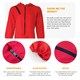 image 3 of Adults Red Jumpsuit with Hood Costume + Salvador Mask Red | XL