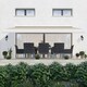 image 2 of Deluxe Wireless 4m Ivory Full Cassette Electric White Awning With Lights