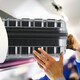 image 5 of 55x35x20cm Carry On Cabin Hard Shell Suitcase - 100+ Airlines Approved Including EasyJet (Paid), British Airways, Ryanair (Priority), TUI Grey | Grey Black Gloss | Cabin Bag