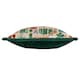 image 4 of Furn All Wrapped Up Velvet Faux Fur Cushion | Green | Emerald/Red