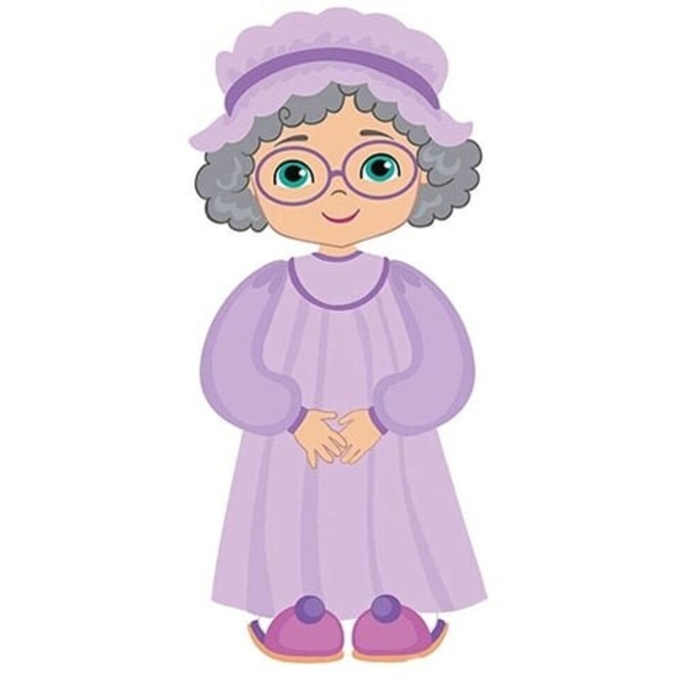 Grandmother Little Red Riding Hood Fairy Tales Star Mini Cardboard Cutout 94cm