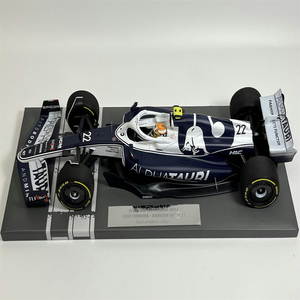 image 1 of Yuki Tsunoda Alpha Tauri Bahrain GP 2022 1:18 Scale Minichamps 117220122