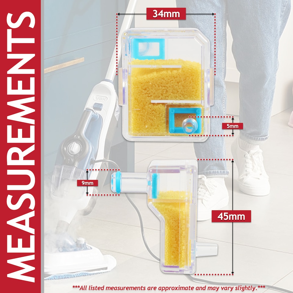 image 1 of SPARES2GO Hard Water Filter for Vax CDST-SFXS CDST-SFXT Steam Cleaner Mop (1-7-143071)