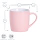 image 3 of Argon Tableware Coloured Coffee Mugs - 350ml - Pink - Pack of 2 | Pink | Pink | 2