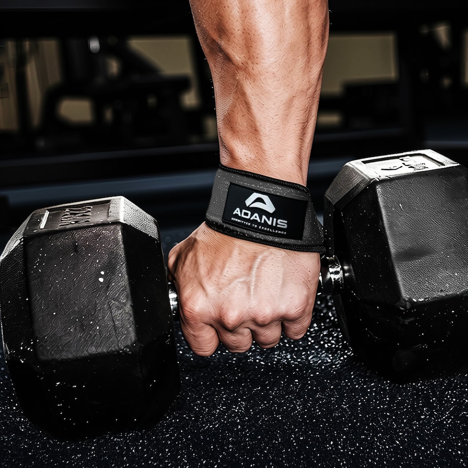 image 1 of Adanis Weight Lifting Straps for Gym and Heavy Lifts