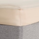 image 1 of OHS Luxury Plain Dyed Cotton 30cm Deep Fitted Bed Sheet | Cream | Stone | Double