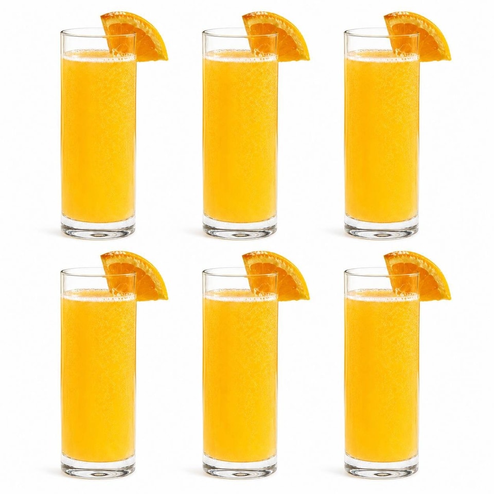 image 1 of 370ml Tall Pub Cocktail Glasses Highball Tumblers Clear Glass Set of 6