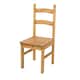 image 1 of Core Products Pair of Corona Solid Pine Chairs H100cm x W41.5cm x D48cm Brown
