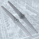 image 3 of SPARES2GO Upper and Lower Spray Arm for Russell Hobbs RHDW1 RHDW1S RHDW1SSW RHDW1SW Dishwasher