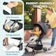 image 6 of AIYAPLAY Baby Pushchair, Foldable Toddler Stroller with Adjustable Backrest & Footrest, Canopy, Storage Basket, Compact with One Hand Baby Buggy, from Birth to 3 Years (15kg) | Grey
