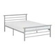image 1 of Orion 4 Feet 6 Inches Bed Frame - L199 x W148 x H84 cm - Silver