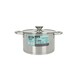 image 2 of Pot with Glass Lid Quttin Hermes Steel 3 L (4 Units) N/A