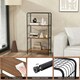 image 6 of COSTWAY 4-Tier Open-Back Storage Shelf Display Rack