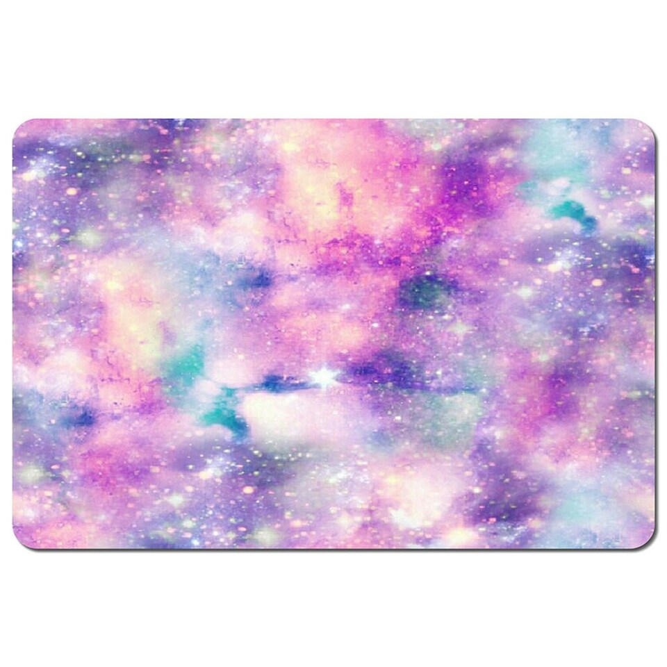image 1 of Starry Galaxy Print in Unicorn Colours (Placemat & Coaster Set)