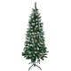 image 1 of HOMCOM 5' Snow Artificial Christmas Tree Holiday Home Décor with Pine Cones