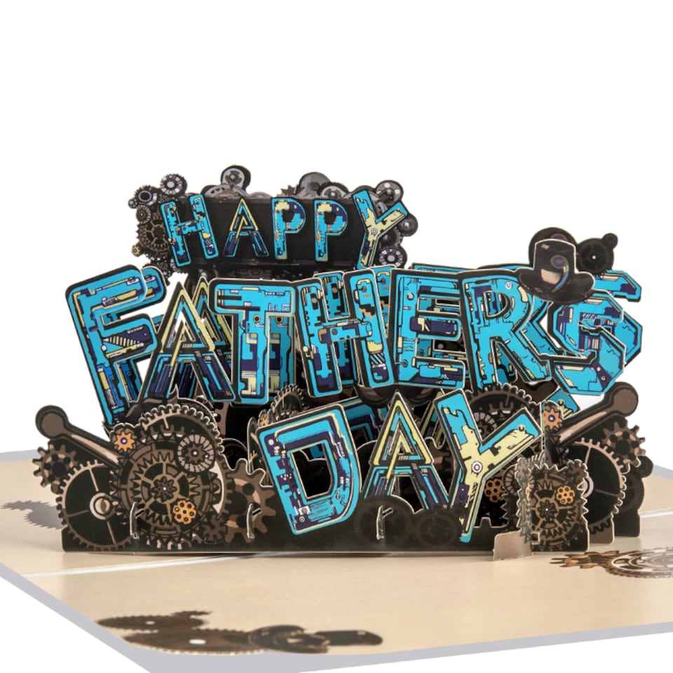 image 1 of Master of Tools Mechanical 3D Pop Up Father’s Day Card