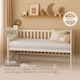image 5 of Opulent Home Cot Bed Mattress Waterproof Anti-Allergy Baby Mattress Cover for Newborns - White
