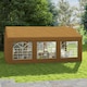 image 8 of Outsunny 6m Garden Gazebo Carport Shelter w/ Removable Sidewalls, Yellow